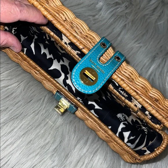 Kate Spade Wicker and Leather Clutch - Picture 10 of 15